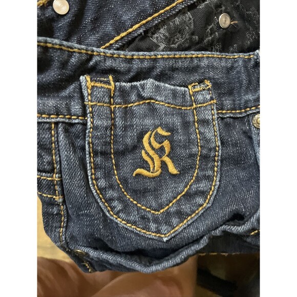 Kanji Collection Mens Blue Denim Streetwear Jeans Size 36x31 100% Cotton - Picture 5 of 10